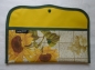 Preview: Cutlery bag checked sunflower-s